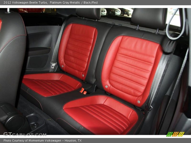 Platinum Gray Metallic / Black/Red 2012 Volkswagen Beetle Turbo