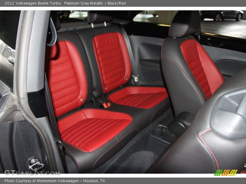 Platinum Gray Metallic / Black/Red 2012 Volkswagen Beetle Turbo