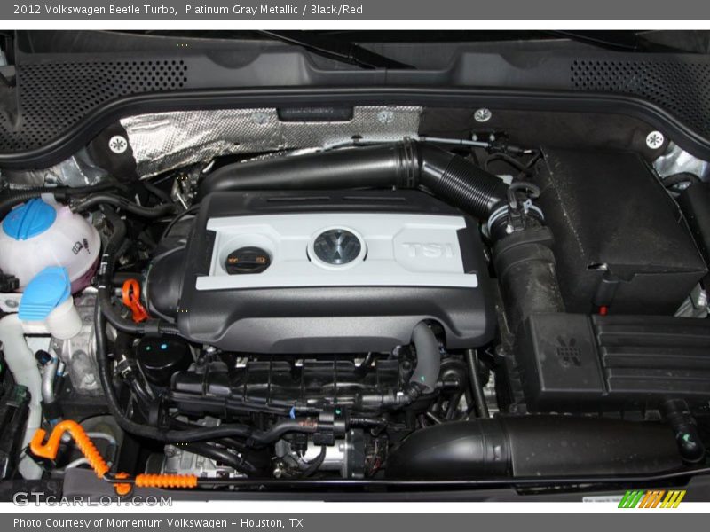 Platinum Gray Metallic / Black/Red 2012 Volkswagen Beetle Turbo
