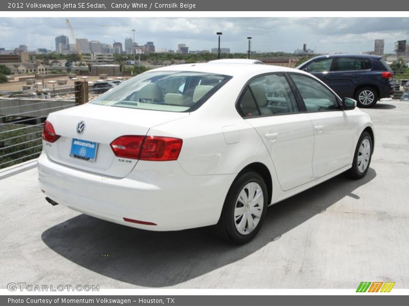 Candy White / Cornsilk Beige 2012 Volkswagen Jetta SE Sedan