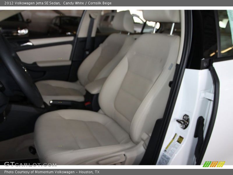 Candy White / Cornsilk Beige 2012 Volkswagen Jetta SE Sedan