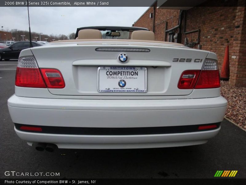 Alpine White / Sand 2006 BMW 3 Series 325i Convertible