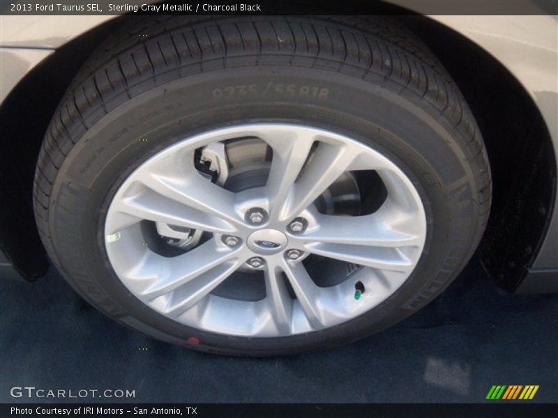 Sterling Gray Metallic / Charcoal Black 2013 Ford Taurus SEL