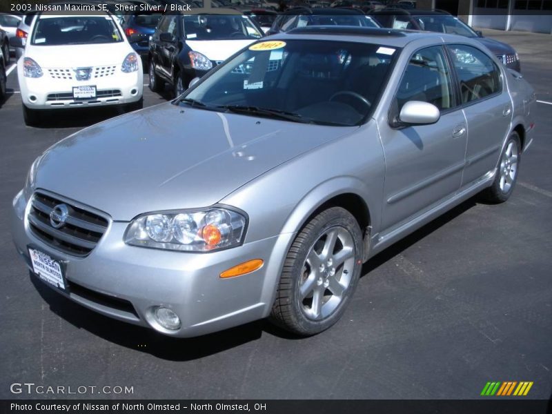 Sheer Silver / Black 2003 Nissan Maxima SE