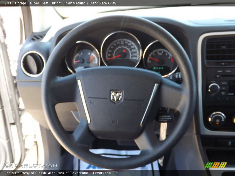 Bright Silver Metallic / Dark Slate Gray 2011 Dodge Caliber Heat
