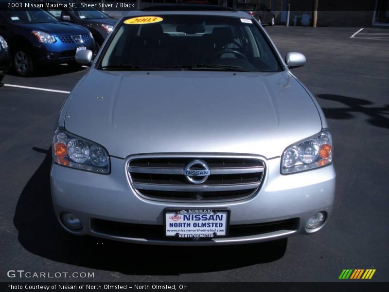 Sheer Silver / Black 2003 Nissan Maxima SE