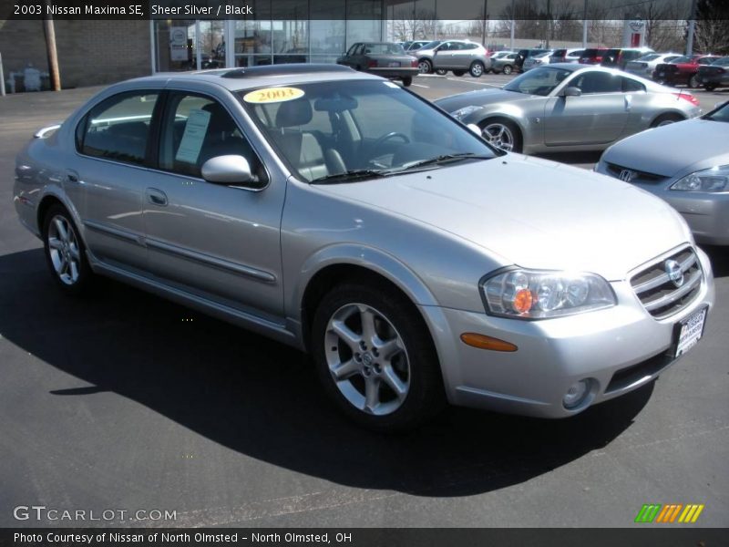 Sheer Silver / Black 2003 Nissan Maxima SE
