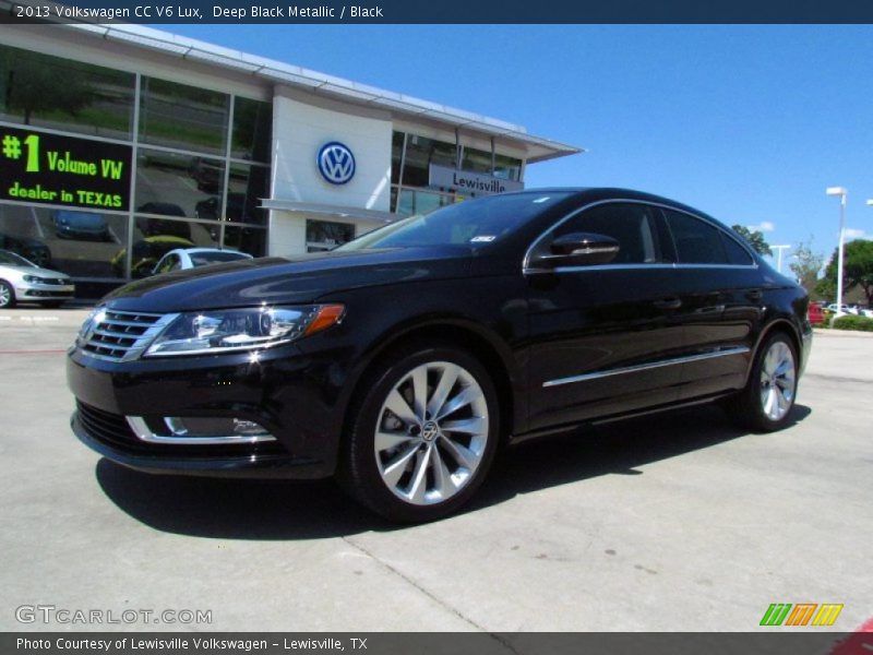 Deep Black Metallic / Black 2013 Volkswagen CC V6 Lux