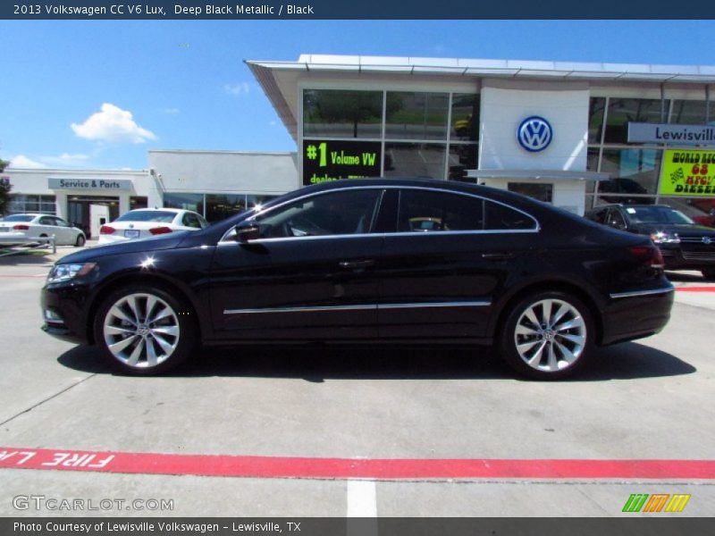 Deep Black Metallic / Black 2013 Volkswagen CC V6 Lux