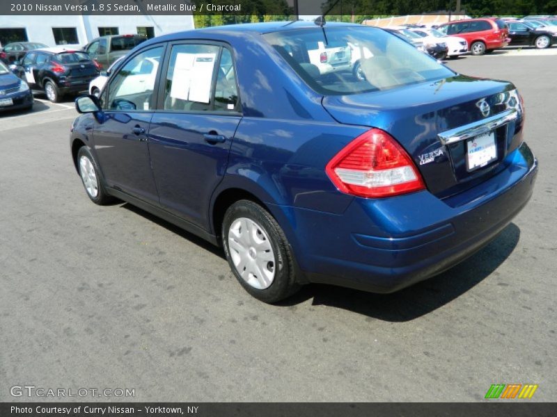 Metallic Blue / Charcoal 2010 Nissan Versa 1.8 S Sedan