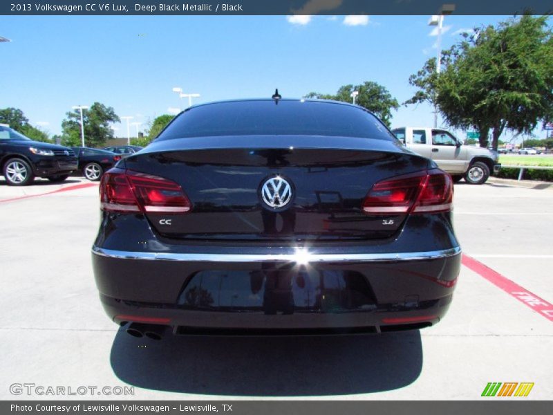 Deep Black Metallic / Black 2013 Volkswagen CC V6 Lux