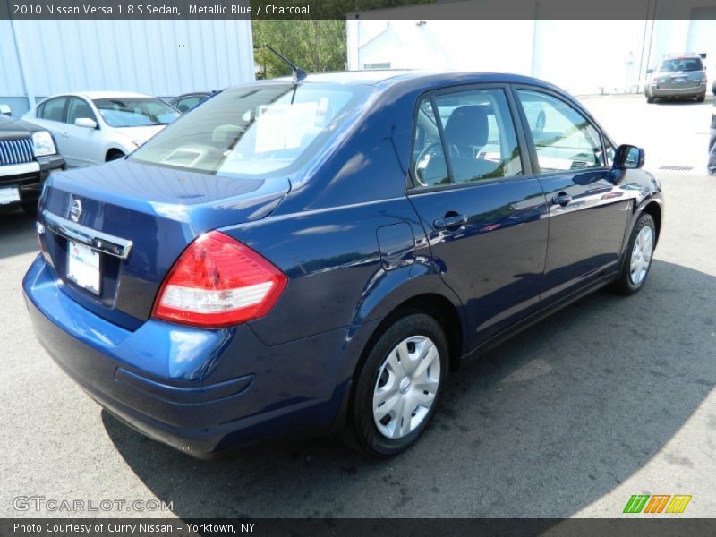 Metallic Blue / Charcoal 2010 Nissan Versa 1.8 S Sedan