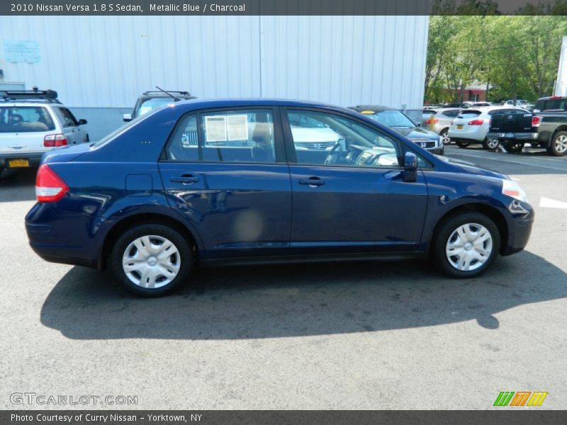 Metallic Blue / Charcoal 2010 Nissan Versa 1.8 S Sedan