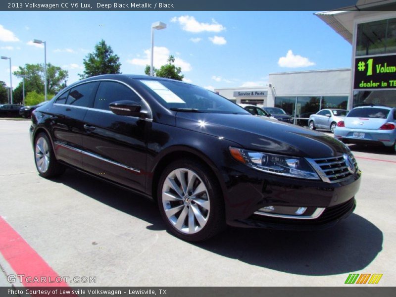 Deep Black Metallic / Black 2013 Volkswagen CC V6 Lux