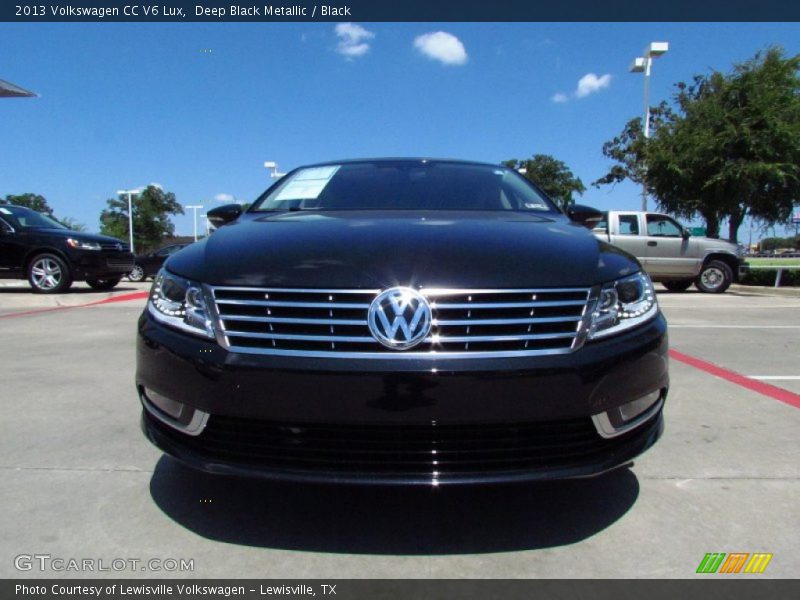 Deep Black Metallic / Black 2013 Volkswagen CC V6 Lux