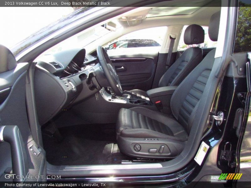 Deep Black Metallic / Black 2013 Volkswagen CC V6 Lux