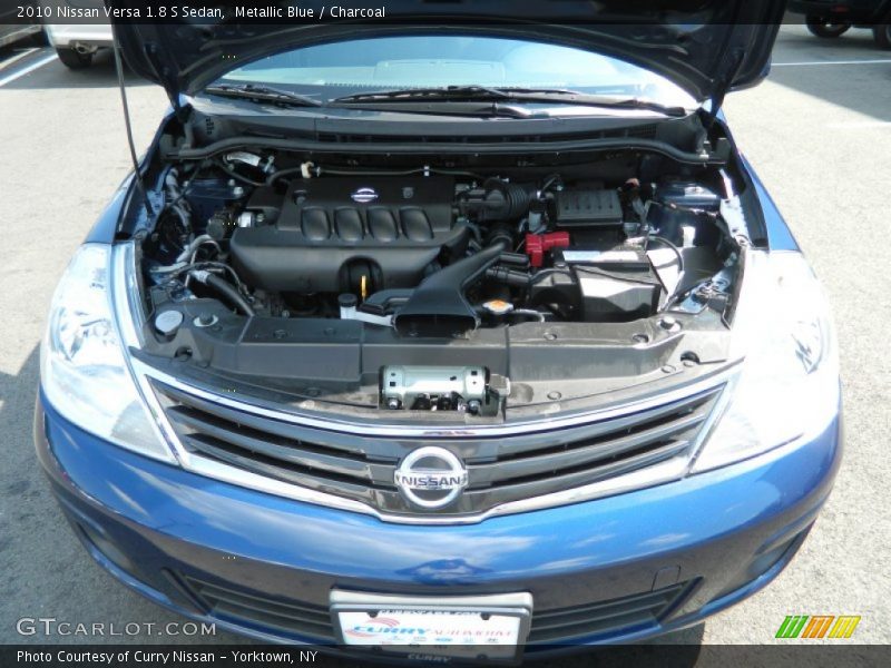 Metallic Blue / Charcoal 2010 Nissan Versa 1.8 S Sedan