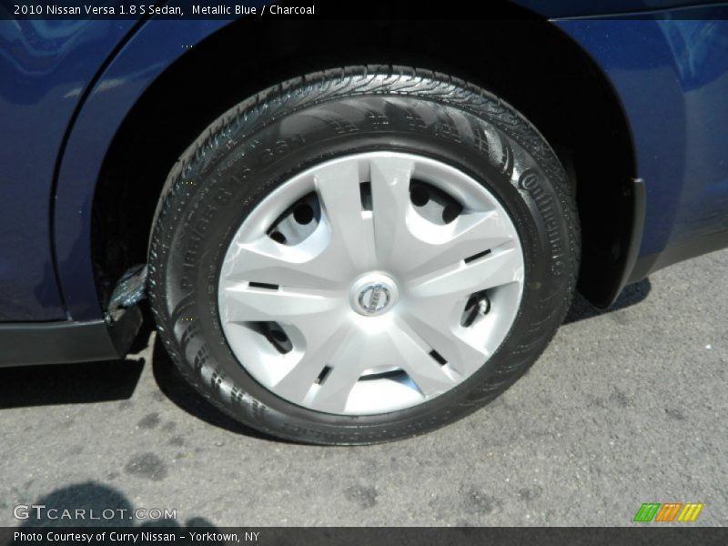Metallic Blue / Charcoal 2010 Nissan Versa 1.8 S Sedan