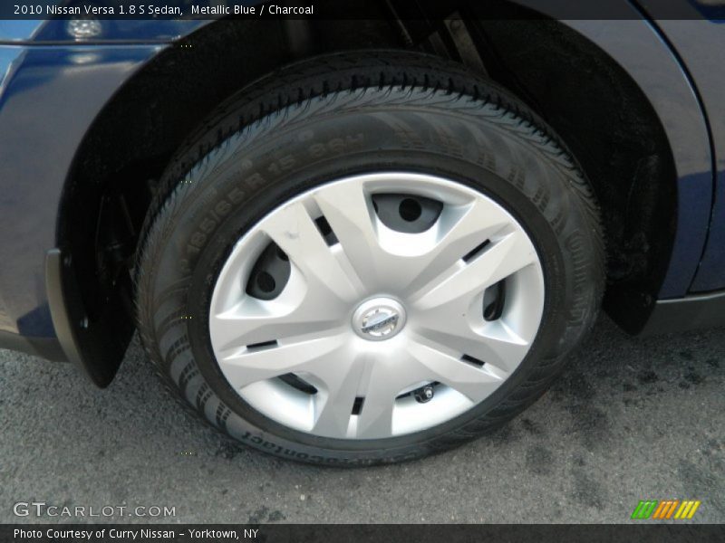 Metallic Blue / Charcoal 2010 Nissan Versa 1.8 S Sedan