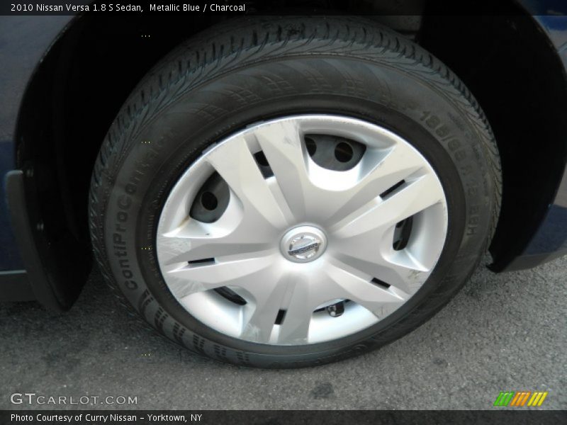 Metallic Blue / Charcoal 2010 Nissan Versa 1.8 S Sedan