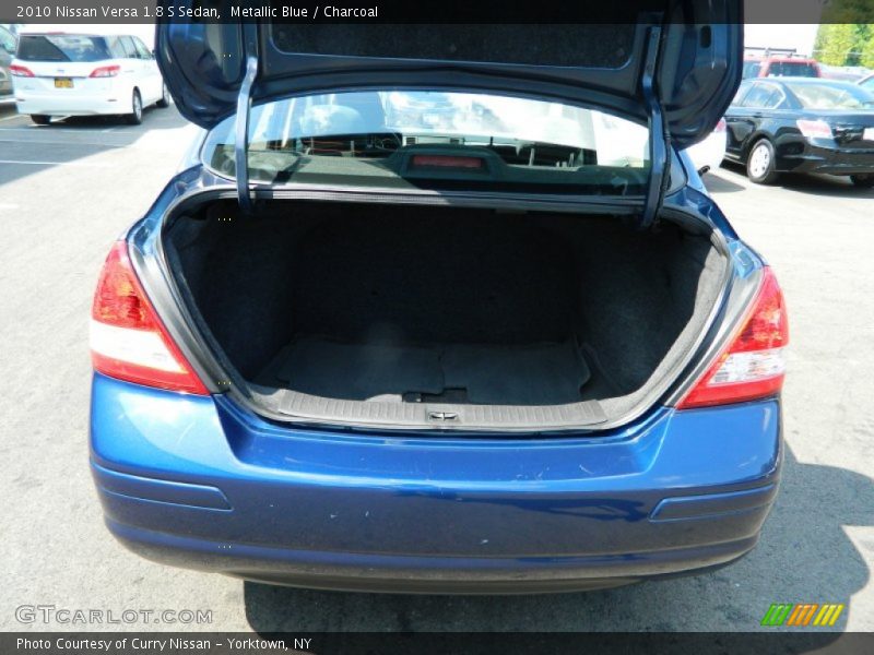 Metallic Blue / Charcoal 2010 Nissan Versa 1.8 S Sedan
