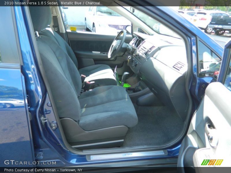 Metallic Blue / Charcoal 2010 Nissan Versa 1.8 S Sedan