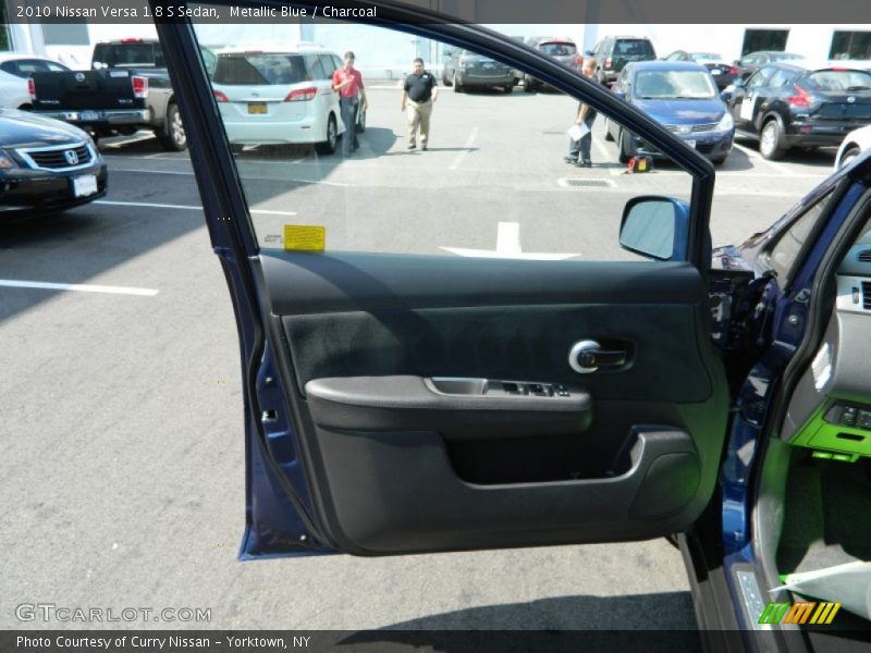 Metallic Blue / Charcoal 2010 Nissan Versa 1.8 S Sedan