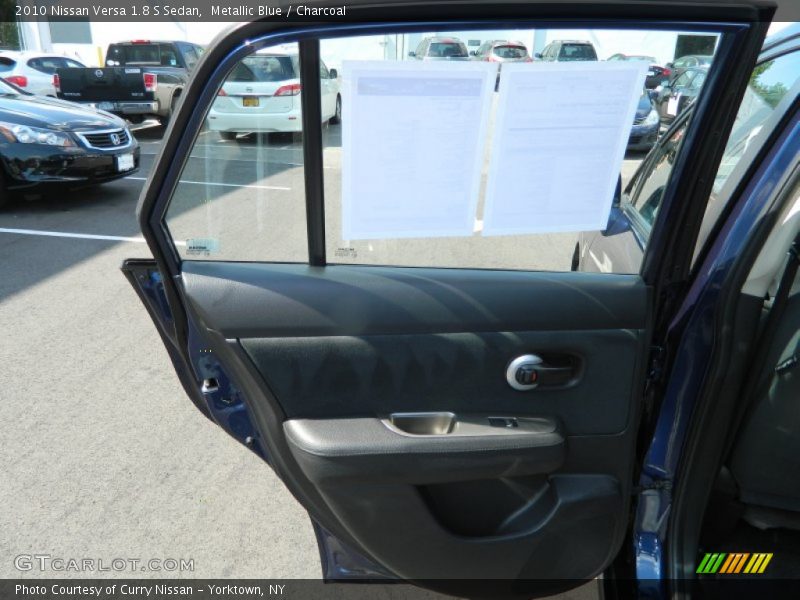 Metallic Blue / Charcoal 2010 Nissan Versa 1.8 S Sedan