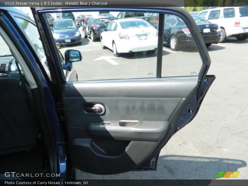 Metallic Blue / Charcoal 2010 Nissan Versa 1.8 S Sedan