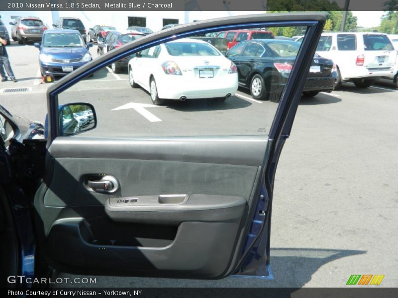 Metallic Blue / Charcoal 2010 Nissan Versa 1.8 S Sedan
