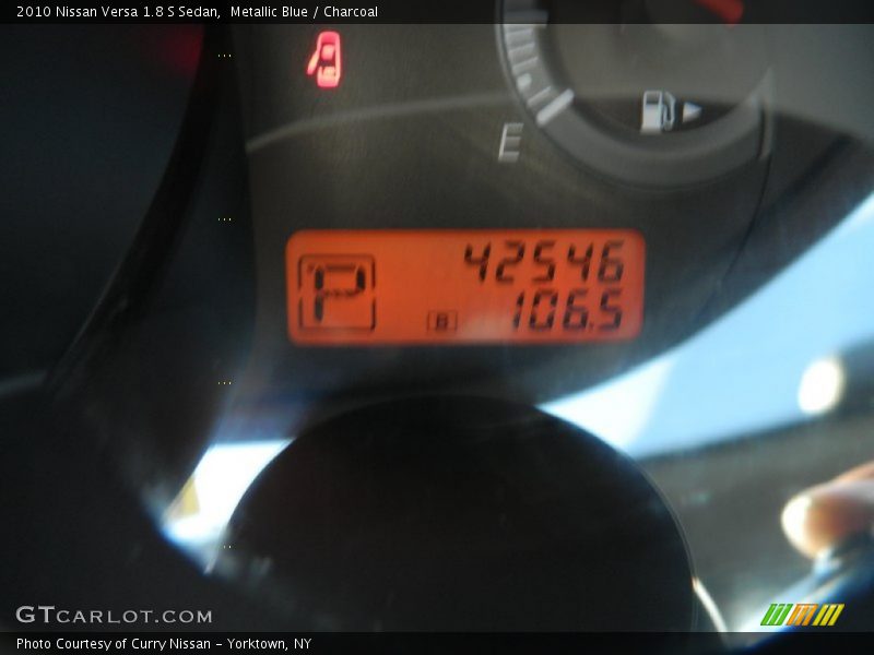 Metallic Blue / Charcoal 2010 Nissan Versa 1.8 S Sedan