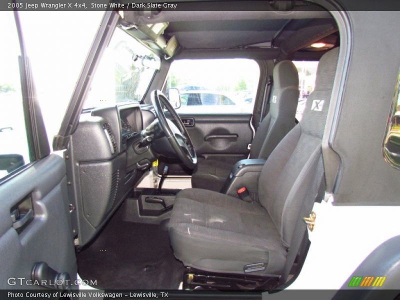 Stone White / Dark Slate Gray 2005 Jeep Wrangler X 4x4