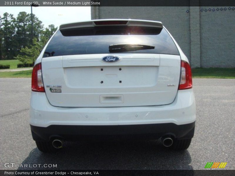 White Suede / Medium Light Stone 2011 Ford Edge SEL
