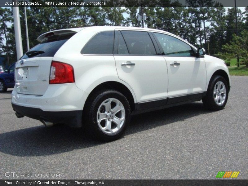White Suede / Medium Light Stone 2011 Ford Edge SEL