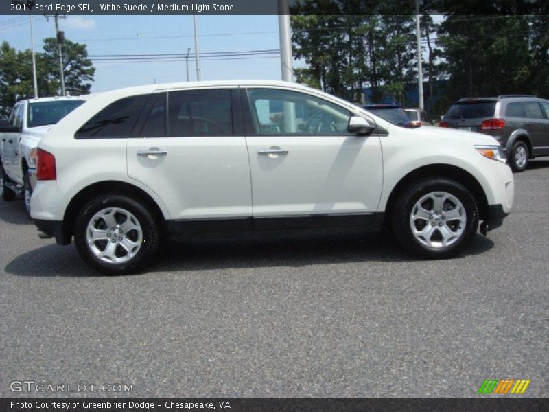White Suede / Medium Light Stone 2011 Ford Edge SEL