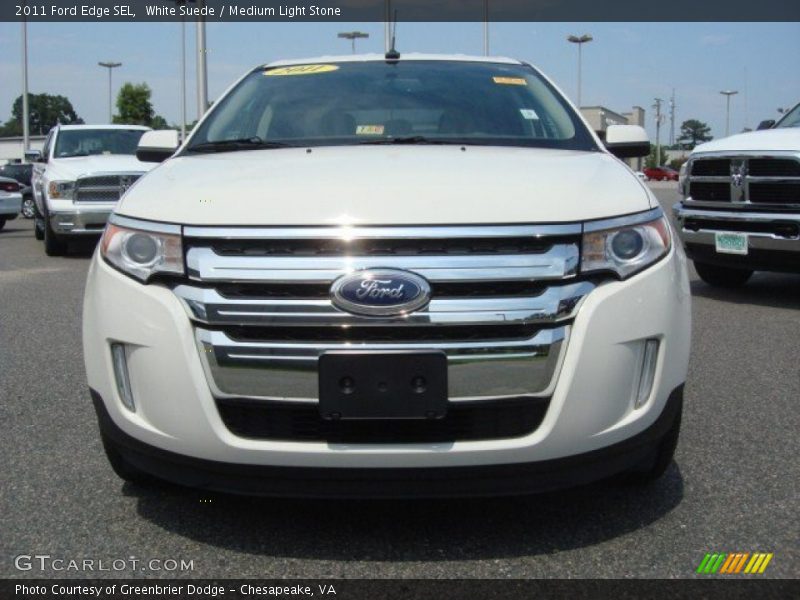 White Suede / Medium Light Stone 2011 Ford Edge SEL