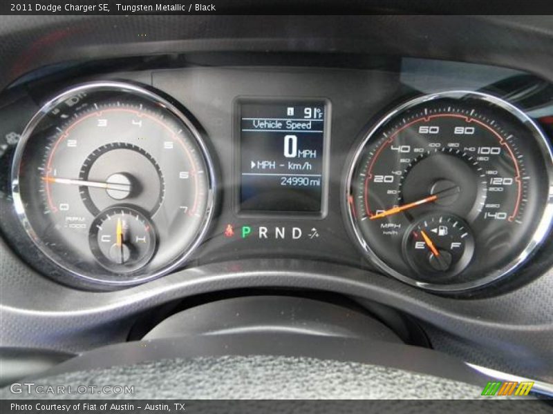 Tungsten Metallic / Black 2011 Dodge Charger SE