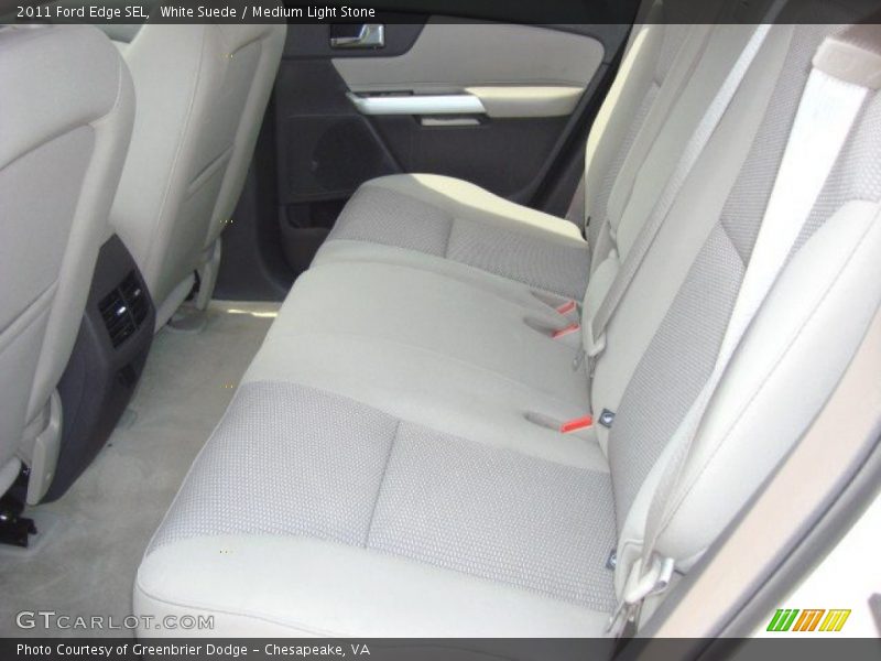 White Suede / Medium Light Stone 2011 Ford Edge SEL