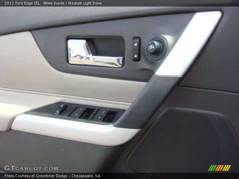 White Suede / Medium Light Stone 2011 Ford Edge SEL
