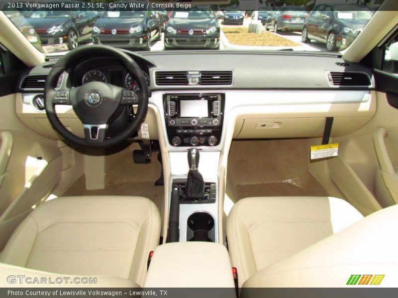 Candy White / Cornsilk Beige 2013 Volkswagen Passat 2.5L SE