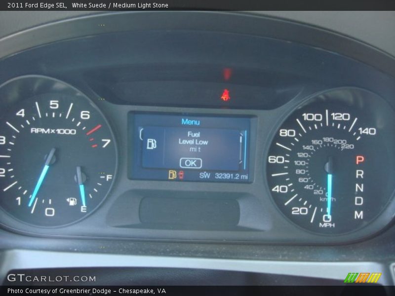 White Suede / Medium Light Stone 2011 Ford Edge SEL