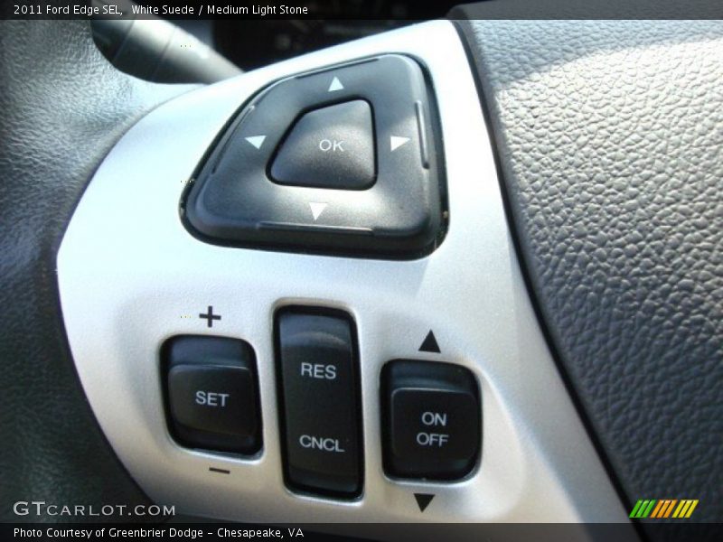 White Suede / Medium Light Stone 2011 Ford Edge SEL