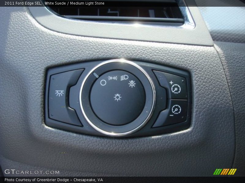 White Suede / Medium Light Stone 2011 Ford Edge SEL