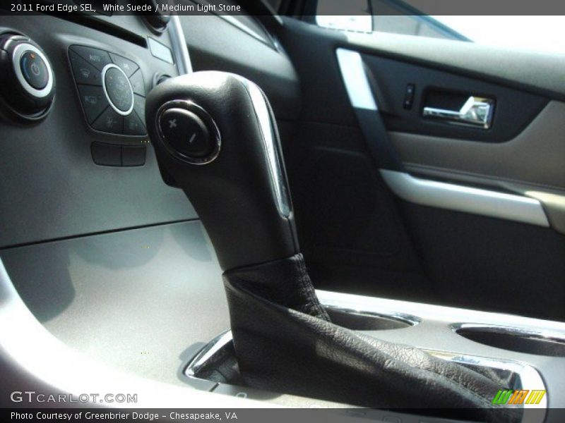 White Suede / Medium Light Stone 2011 Ford Edge SEL