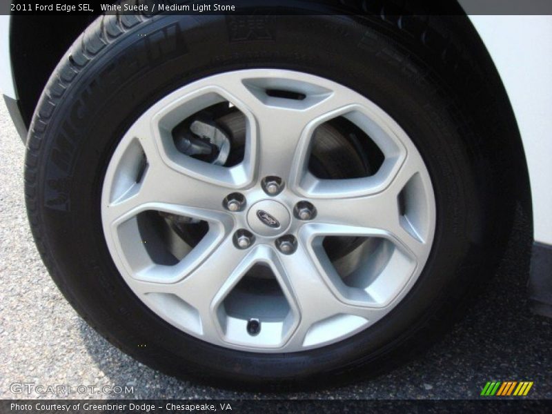 White Suede / Medium Light Stone 2011 Ford Edge SEL