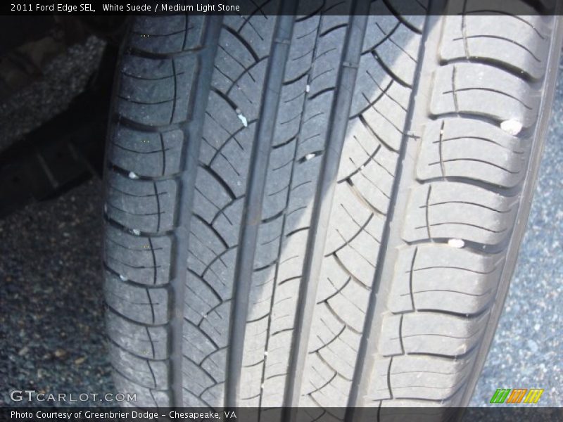 White Suede / Medium Light Stone 2011 Ford Edge SEL
