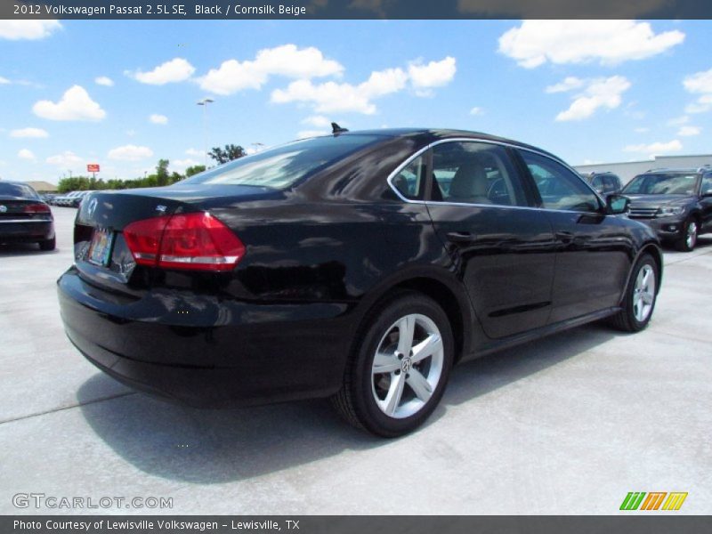 Black / Cornsilk Beige 2012 Volkswagen Passat 2.5L SE
