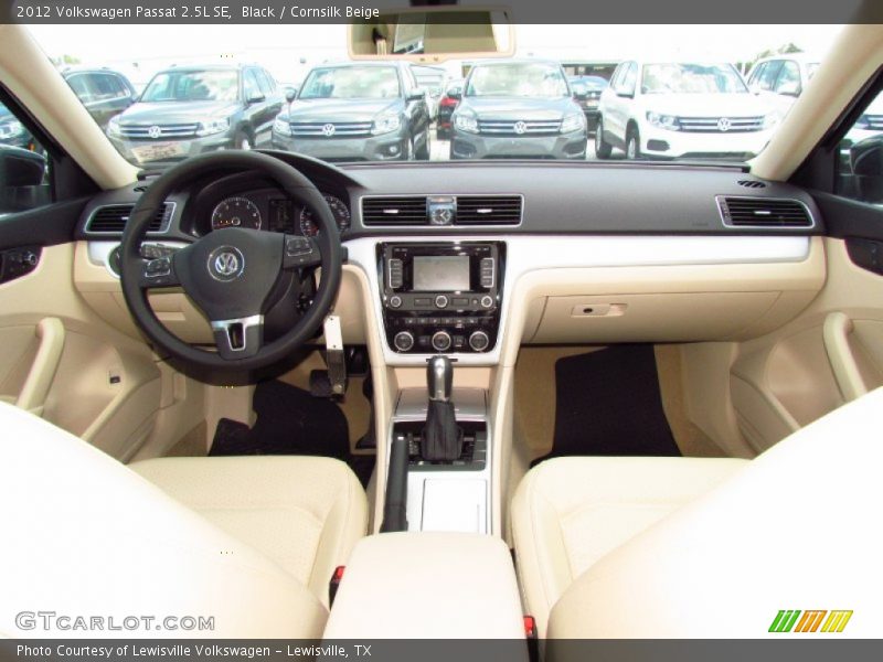 Black / Cornsilk Beige 2012 Volkswagen Passat 2.5L SE