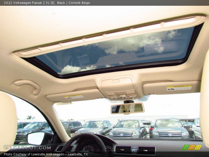 Black / Cornsilk Beige 2012 Volkswagen Passat 2.5L SE