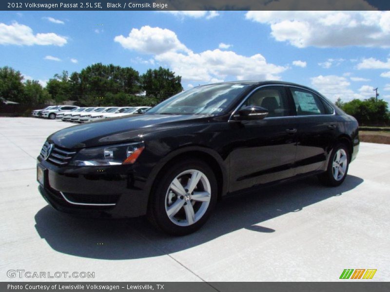 Black / Cornsilk Beige 2012 Volkswagen Passat 2.5L SE